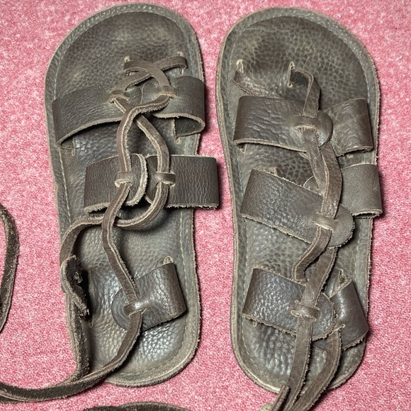 Handmade Leather Renaissance Medieval barefoot Sandals - Picture 3 of 14